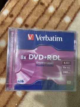 Verbatim płyta dvd R+ DL double layer 8,5 GB nowa