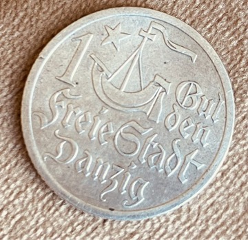 1 gulden Wolne Miasto Gdańsk 1923 stadt Danzig  