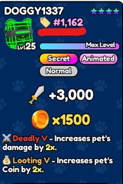 Pet Catchers DOGGY1337 SECRET EVENT