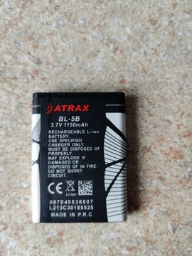 Bateria Atrax BL-5B  3.V 1150mAh