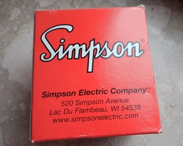 Panelowy wskaźnik prądu stałego Simpson 40 A