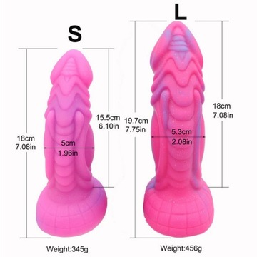 L Smok Penis a'la BadDragon Dildo Smoczy silikon