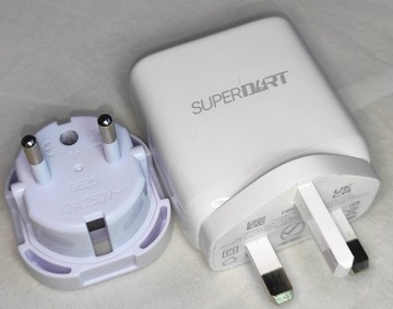 Zasilacz ładowarka szybka Realme SuperDart 65W wtyczka UK + adapter
