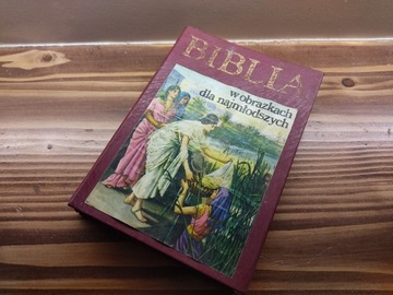 BIBLIA W OBRAZKACH DLA NAJMŁODSZYCH ROK WYD. 1989