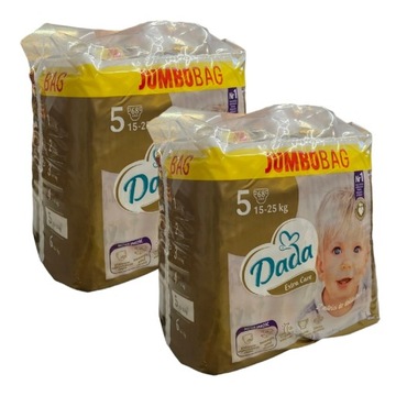 Pampersy JUMBOBAG Dada 5 Extra Care | 136 szt.