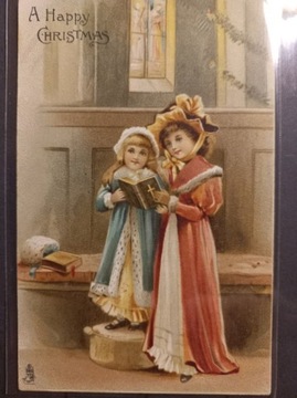 Pocztówka Raphael Tuck Boże Narodzenie Dzieci 1904