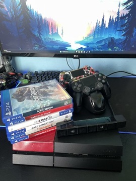 Konsola PlayStation 4 FAT 1TB/2 PADY/KAMERA/6 GIER