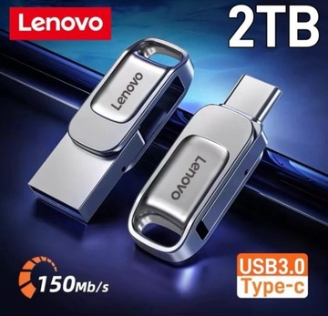 Pendrive LENOVO 2TB  2w1 USB i typu C + GRATIS 