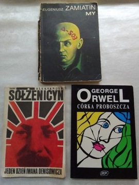 Orwell, Sołżenicyn, Zamiatin - zestaw