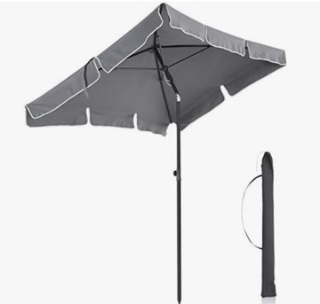 Parasol ogrodowy regulowany 180x125 UV + pokrowiec