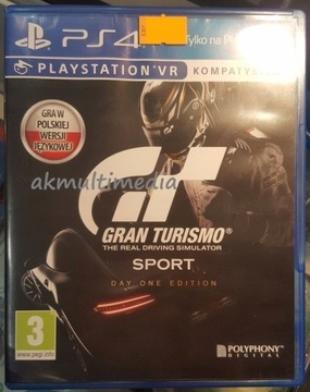 Gran Turismo Sport PS4 PL Compatible VR