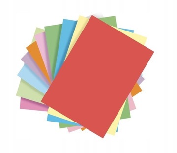 Papier kolorowy, 200 arkuszy, format A4 