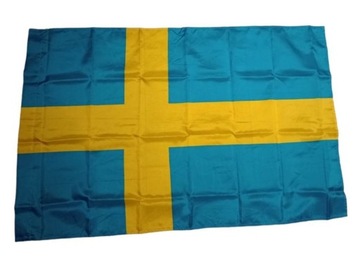 Flaga Szwecji 60/90 cm z tunelem i troczkiem