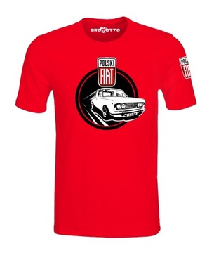 Koszulka FIAT 125p czerwien, wszystkie rozmiary!