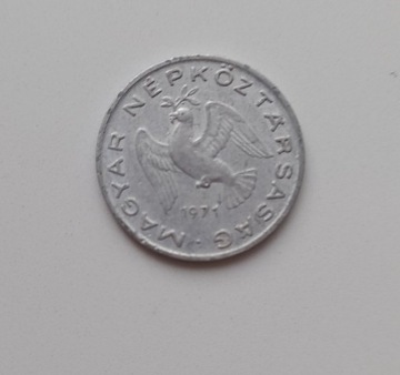 Moneta, Węgry, 10 filler, 1971 rok