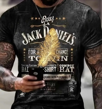 Tshirt Jack Daniels z kłosem XL