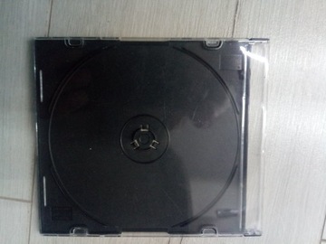 Pudelko opakowanie cd dvd slim czarne tray