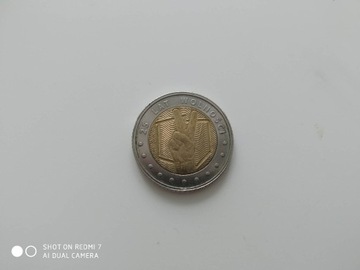 moneta okolicznościowa 5 złotych 25 lat wolności 