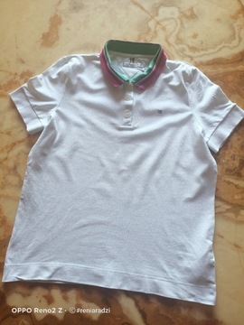 Koszulka polo, damska, r. M, Tommy Hilfiger, biała