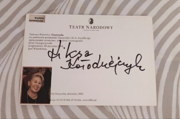 Ś.P. Krystyna Kołodziejczyk AUTOGRAF 