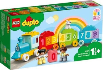 Lego duplo pociąg z cyferkami nauka liczenia