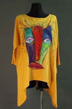 Bluza asymetryczna ręcznie malowana r. 38-44