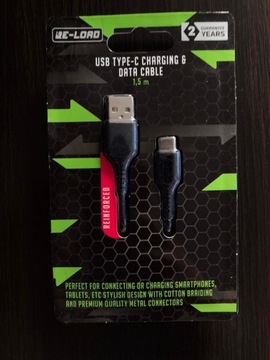 Kabel USB typ C | Szybkie ładowanie | 2.1A 