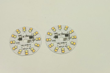 PCB LED 2835 2x7Wat biały ciepły-zimny 50mm 230V