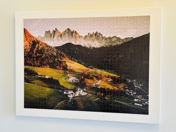 Ułożone puzzle 1000 szt. Alpy