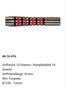 Barrel DART MP   16gr / 18gr Lotki 