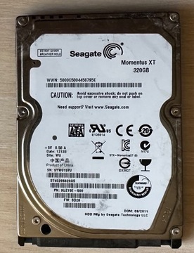 SEAGATE ST93205620AS 320GB Momentus XT/Stan:Uwaga