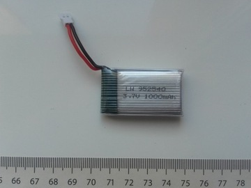 Akumulator LiPo 3,7V, 1000mAh, Syma z wtyczą MX2.0