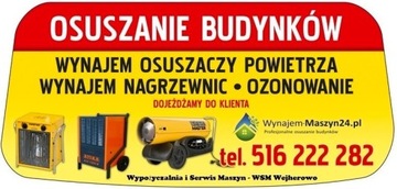 Wynajem Osuszaczy powietrza ! Wynajem Nagrzewnic !