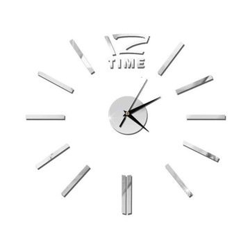 Zegar ścienny nowoczesny (srebrny)