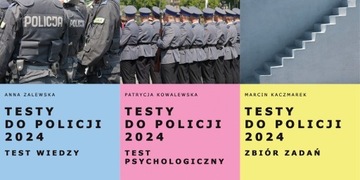 Testy do Policji 2024 komplet 3 podręczników