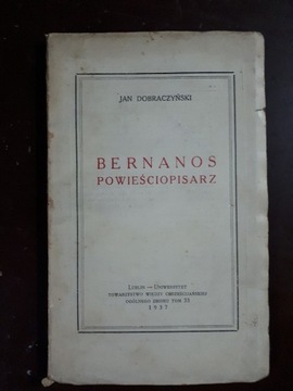 Dobraczyński Jan: Bernanos powieściopisarz 1937rok