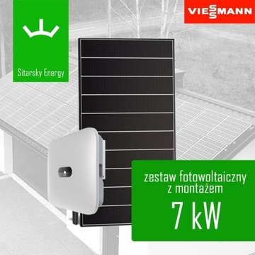 Fotowoltaika 7kW Zestaw Fotowoltaiczny z montażem
