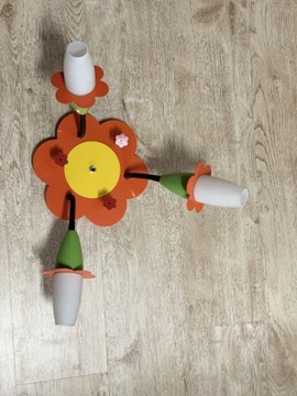Lampa sufitowa dziecięca kwiatek kolorowa