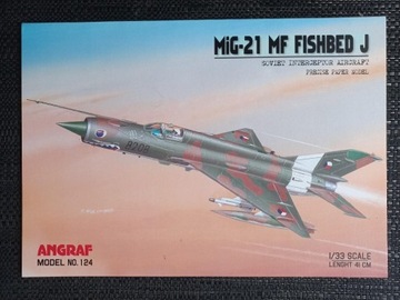 Angraf Model 124 Samolot MiG-21 MF Fishbed J