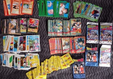 Karty papierki naklejki boostery Dragon Ball 