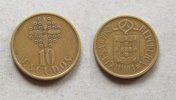 10 escudo 1987 Portugalia