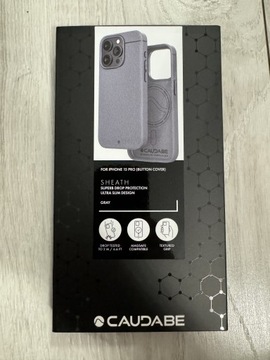 iPhone 15 pro Caudabe Sheath gray