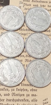1 zł 1984 6 monet PRL 