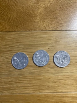 3 monety - 2zł - 1958, 1959, 1960