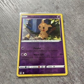 Karta Pokemon Mimikyu Reverse Holo 080 LOR