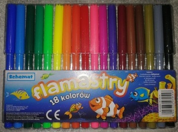 Flamastry 18 kolorów 