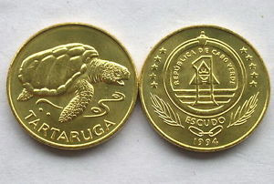 Republika Zielonego Przylądka. 1 escudo. Tartaruga