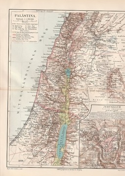 Mapa nieistniejącej Palestyny i Antarktydy