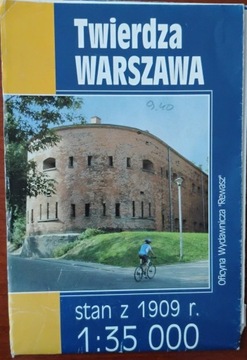 Twierdza Warszawa. Stan z 1909 r. Mapa 1:35 000