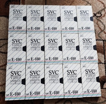 15 x Kaseta VHS SVC E-180